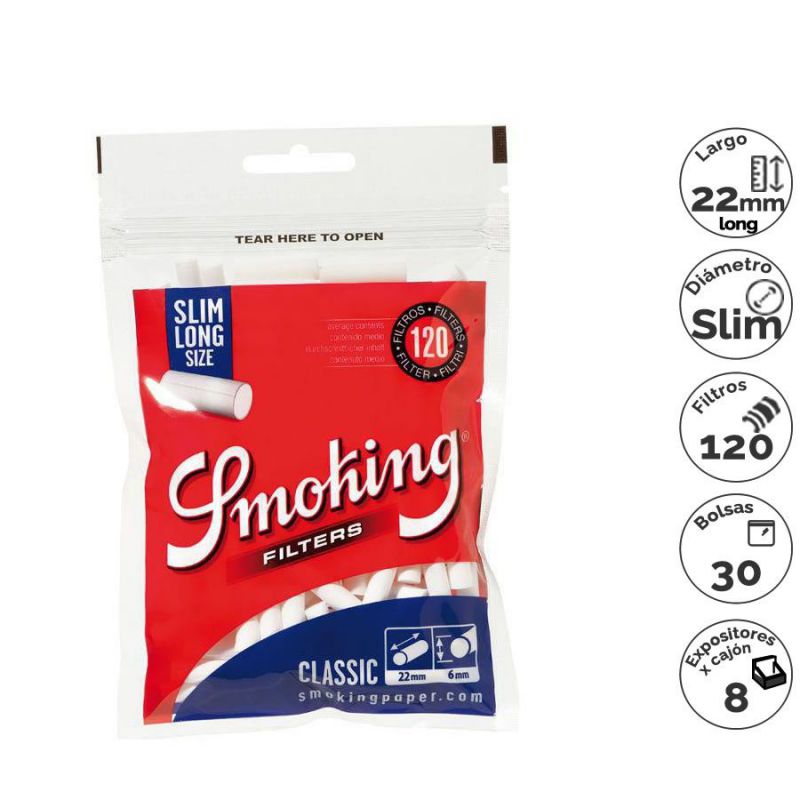 filtros smoking slim long 120x30