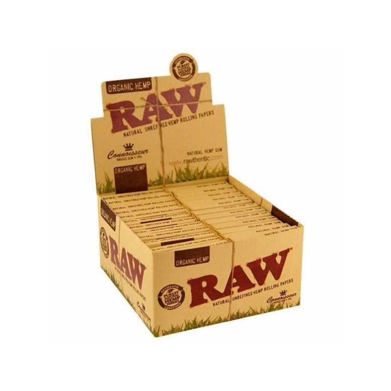 papel raw organic king size slim + tips 1x24