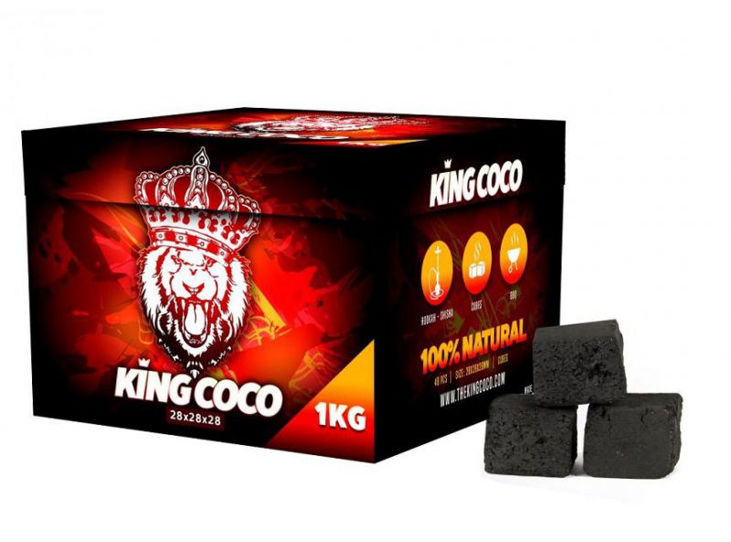 5 estuches carbon king coco 1 kg (28x28)