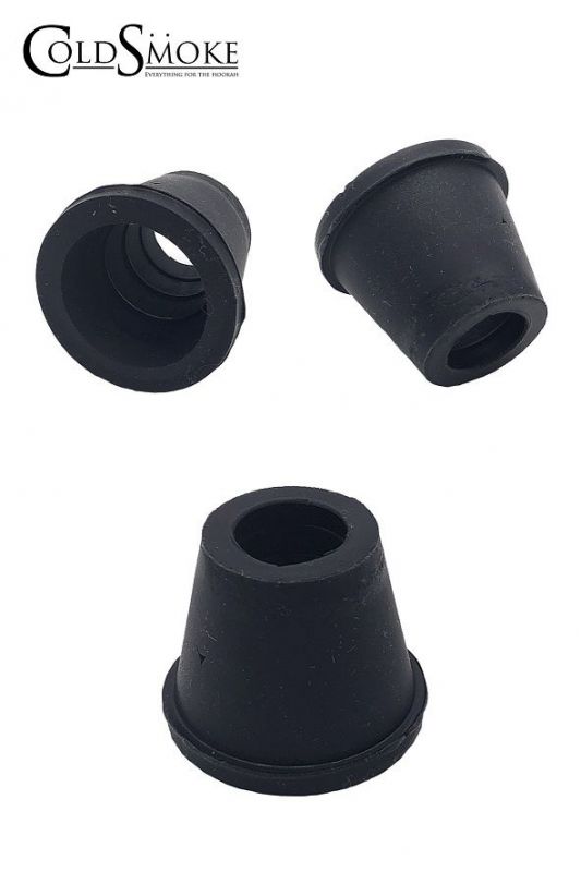 conector para cazoleta silicona negro liso (1x10)