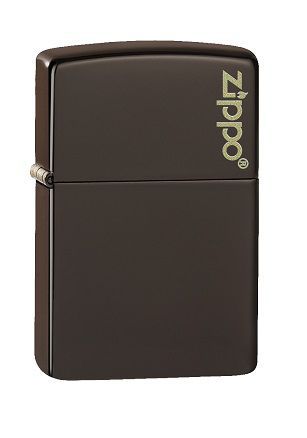 zippo brown matte logo