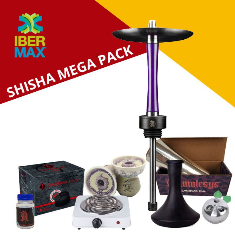 mega pack shisha animalesys lion 1.0 púrpura
