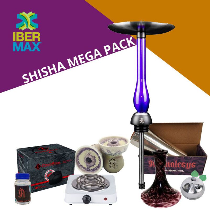 mega pack shisha animalesys tiger púrpura