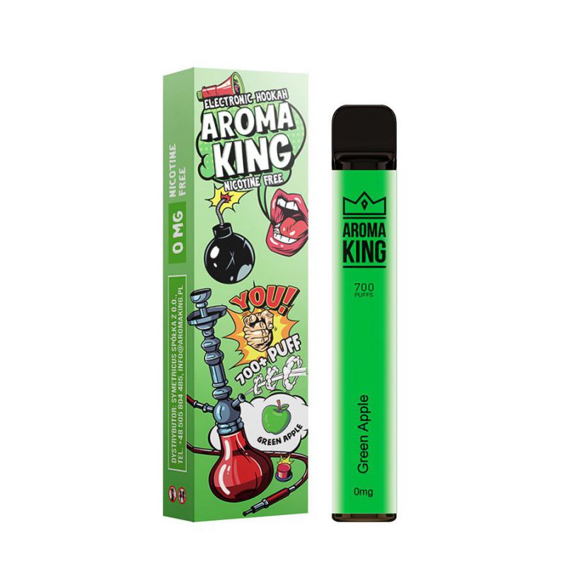 aroma king desechables green apple 0mg (1x10)