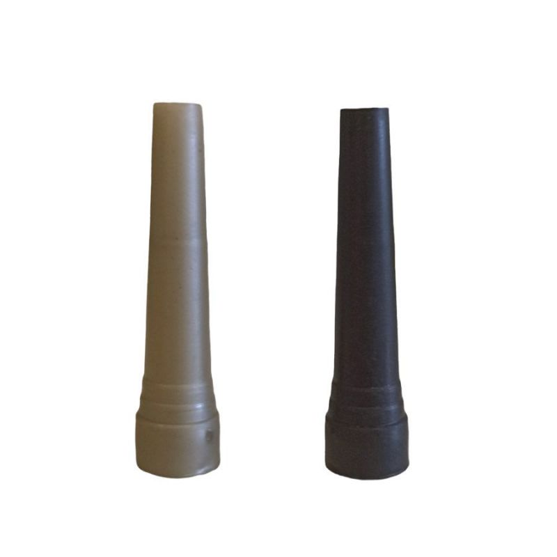 boquillas desechables 5.8 cm negra/gris (1x100)