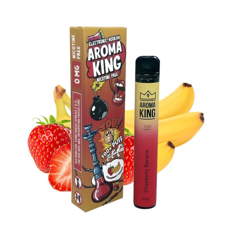 aroma king desechables strawberry banana 0mg(1x10)