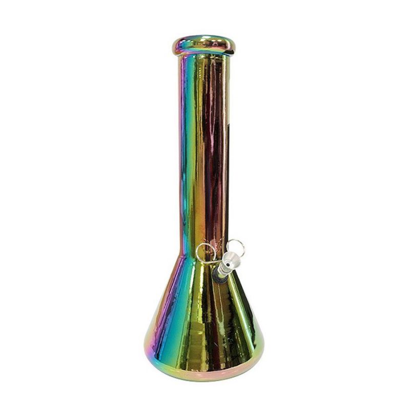 bong de cristal arco íris beaker 33cm