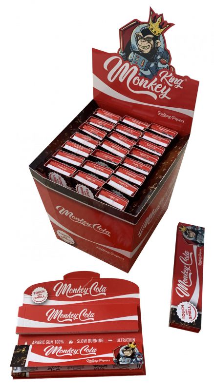 PACK PAPEL+TIPS MONKEY KS OLOR RED COLA 1X24