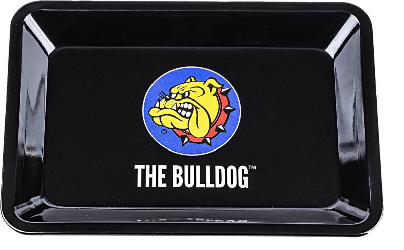 bandeja metal bulldog logo 18 x 12.5 cm