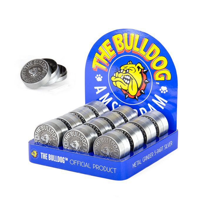 exp.12 grinders metal bulldog 3p 40mm logo