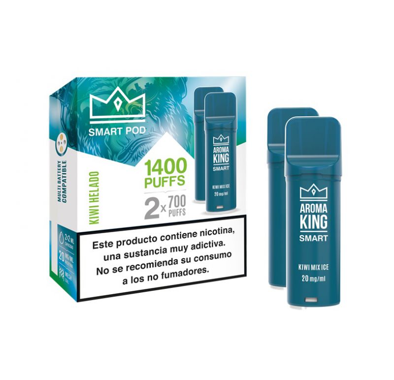 asc05 smart capsulas aroma king kiwi mix ice  1x10