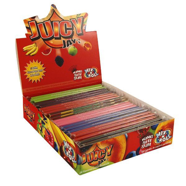 papel de fumar juicy jay´s king size mixed 1 x 24