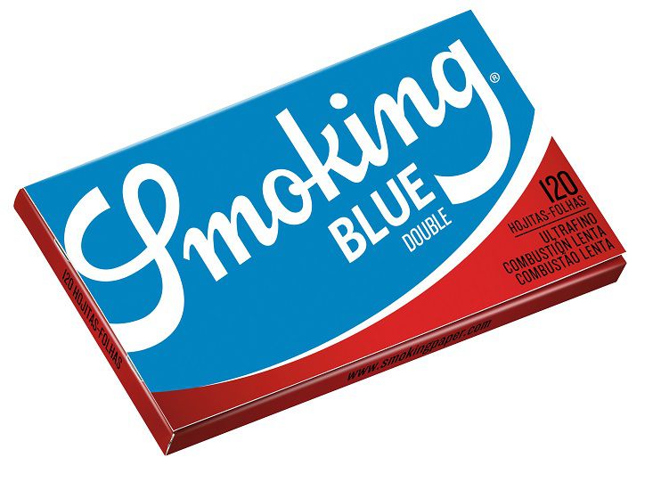 papel de fumar smoking blue doble ventana