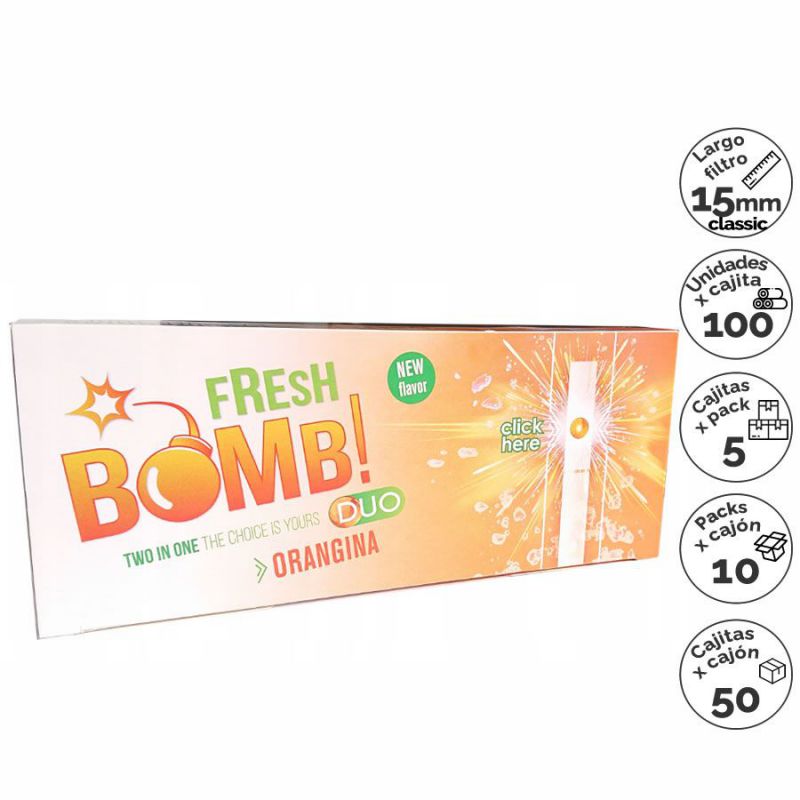 tubos fresh bomb orangina (orangemint) 100 x 5