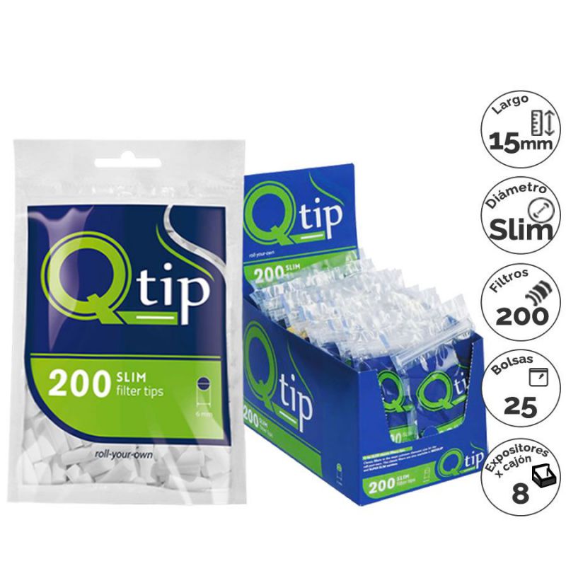 filtros q-tip 200 slim (1x25)