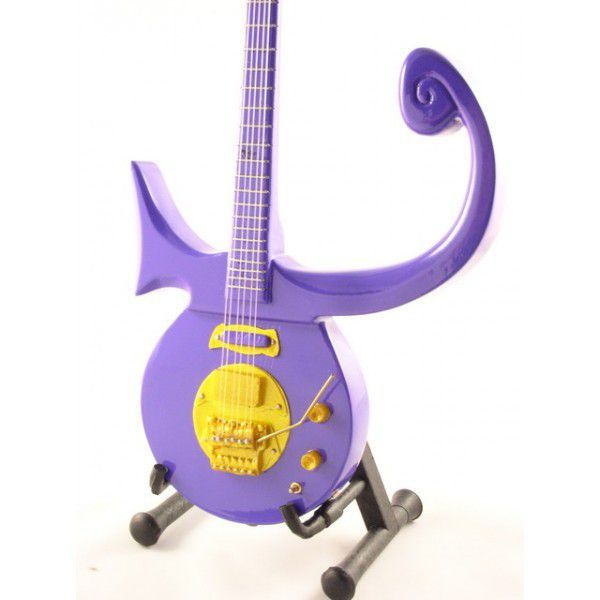 replica mini guitarra 25 cms prince