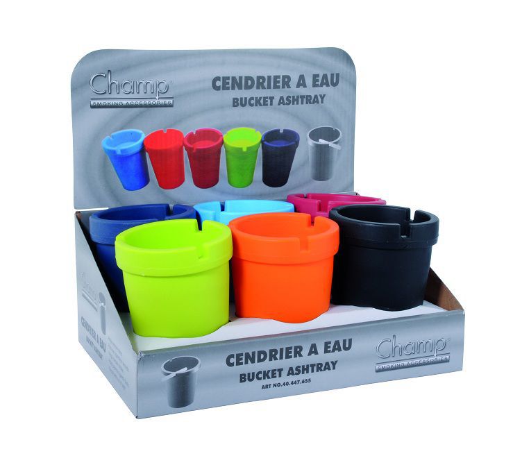 EXP. 6 CENICEROS RESINA CHAMP AGUA COLORES