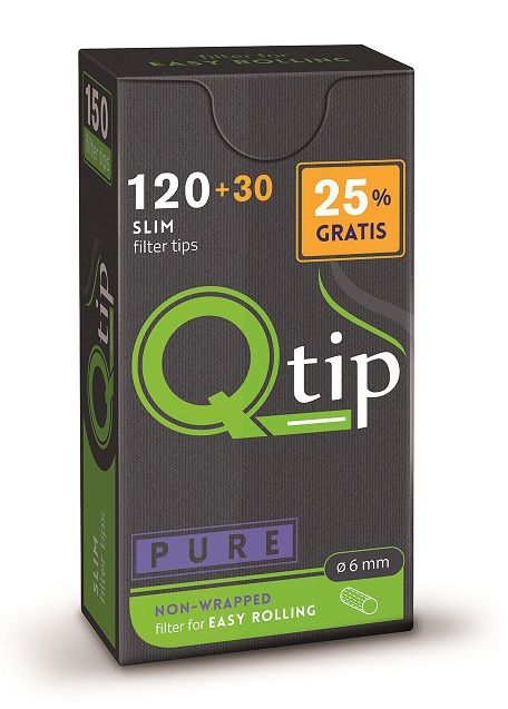filtros q tip pure - 6 mm - 120+ 30 uds (1x20)